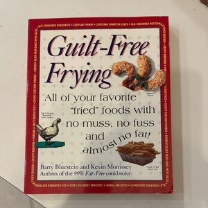 Guilt-Free Frying Cookbook by Barry Bluestein and Kevin Morrissey - Red Cover